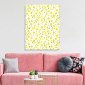 Waterverf bloemen schilderen canvas afdruk (Insitu (Woonkamer))