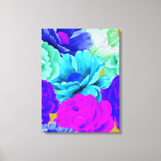 Waterverf bloemen schilderen canvas afdruk (Voorkant)
