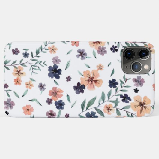 Waterverf bloemen schilderen Case-Mate iPhone case (Achterkant (horizontaal))