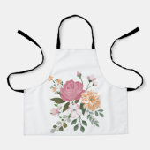 Waterverf bloemen schort (Voorkant)