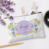 Waterverf Bloemen Schriftvers gepersonaliseerd Etui