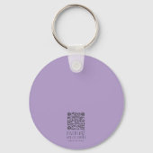 Waterverf Bloemen Schriftvers gepersonaliseerd Sleutelhanger (Achterkant)