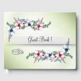 Waterverf bloemen Shine Weddenschap Gastenboek