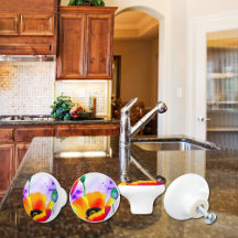 Waterverf Bloemen Sinaasappel Californië Poppies