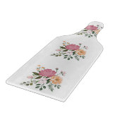 Waterverf bloemen snijplank (Hoek)