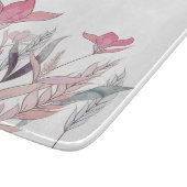 Waterverf bloemen snijplank (Hoek)