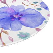 Waterverf Bloemen Snijplank – Artistic Gift (Hoek)