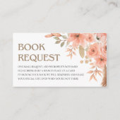 Waterverf Bloemen Spring Boek Aanvraag Informatiekaartje (Voorkant)