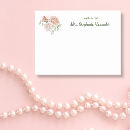 Waterverf Bloemen Stijlvol Van Het Bureau Van Stic Post-it® Notes