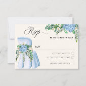 Waterverf Bloemen stoeldecoratie rsvp (Voorkant)