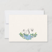 Waterverf Bloemen stoeldecoratie rsvp (Achterkant)