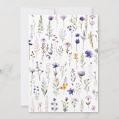 Waterverf Bloemen Storybook Boy Baby shower Kaart (Achterkant)