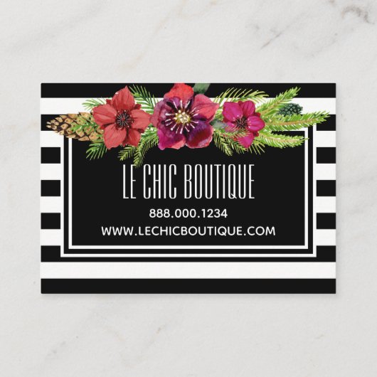 Waterverf bloemen & Stripes Holiday Korting (Achterkant)