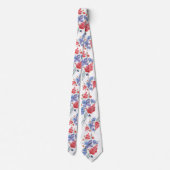 Waterverf, bloemen. stropdas (Achterkant)