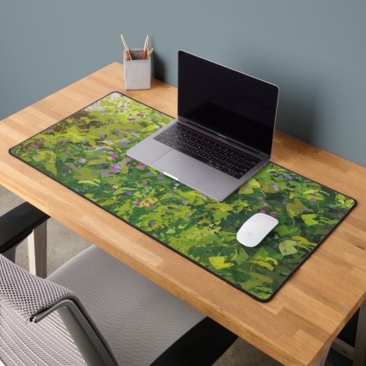 Waterverf Bloemen Struik Graphic Art Painting Bureaumat (Kantoor 2)