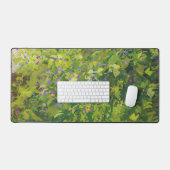Waterverf Bloemen Struik Graphic Art Painting Bureaumat (Keyboard & Muis)