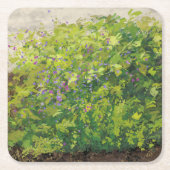  Waterverf Bloemen Struik Graphic Art Painting Kartonnen Onderzetters (Voorkant)