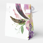 Waterverf Bloemen Succulent Bruiloft Bedankdoosjes (Achterkant)