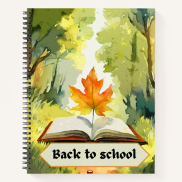 Waterverf bloemen - Surrealistisch blad het lezen Notitieboek