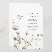 Waterverf Bloemen Tafel Kaarten (Voorkant / Achterkant)