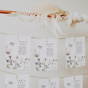 Waterverf Bloemen Tafel Kaarten