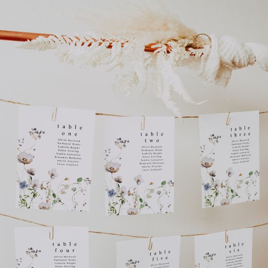 Waterverf Bloemen Tafel Kaarten