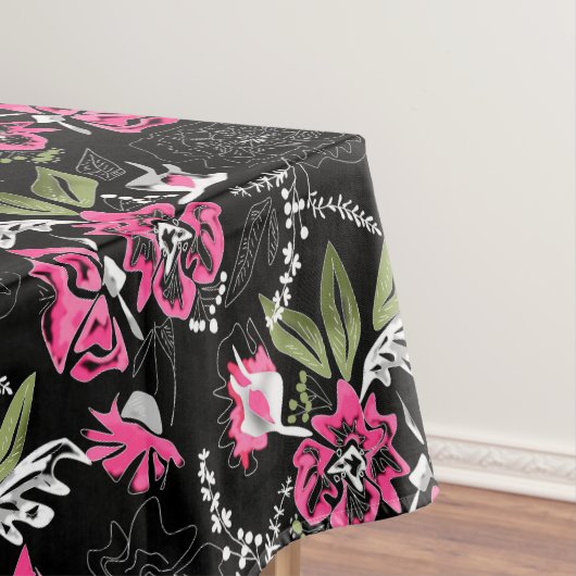 Waterverf bloemen tafelkleed (Voorbeeld)