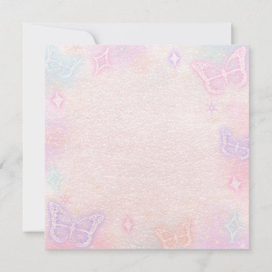 Waterverf Bloemen Tea Party Baby shower Kaart (Achterkant)