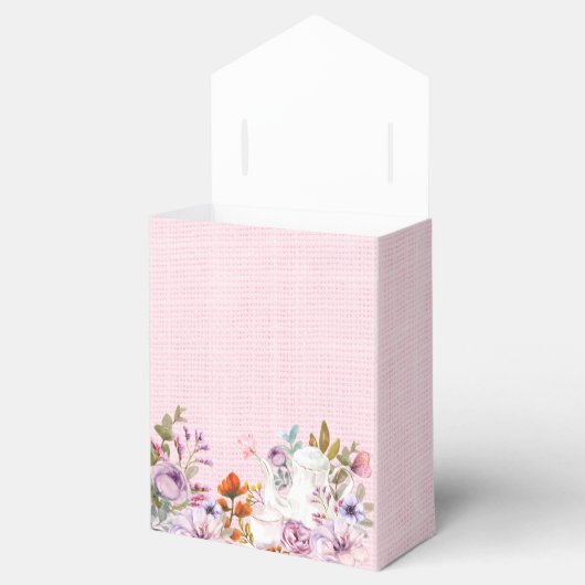 Waterverf Bloemen Tea Party Thema Baby shower Bedankdoosjes (Geopend)