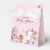 Waterverf Bloemen Tea Party Thema Baby shower Bedankdoosjes (Voorkant Zijde)