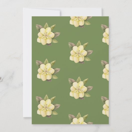 Waterverf Bloemen Teacup Tea Party Kaart (Achterkant)