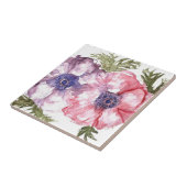 Waterverf bloemen tegeltje (Zijkant)