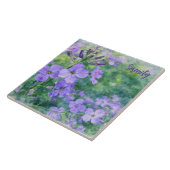 Waterverf Bloemen Tegeltje (Zijkant)
