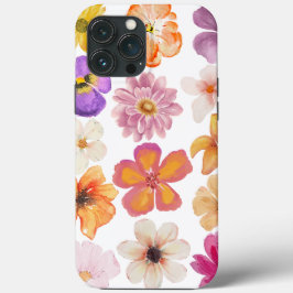 Waterverf Bloemen Telefoon Case