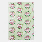 Waterverf bloemen theedoek (Verticaal)