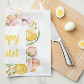 waterverf bloemen theedoek (Quarter Fold)