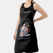  Waterverf Bloemen Theepot Nationale Hot Tea Schort (Insitu)