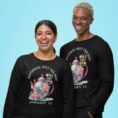  Waterverf Bloemen Theepot Nationale Hot Tea T-shirt