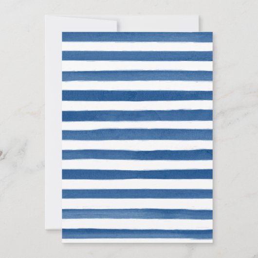 Waterverf Bloemen Tijger Cub Boy Baby shower Kaart (Achterkant)