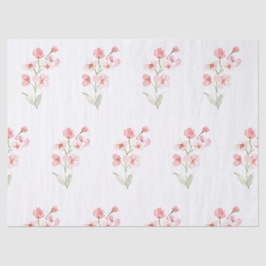 waterverf bloemen tissuepapier (Voorkant)