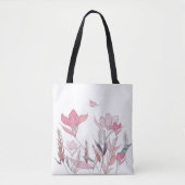 Waterverf bloemen tote bag (Voorkant)
