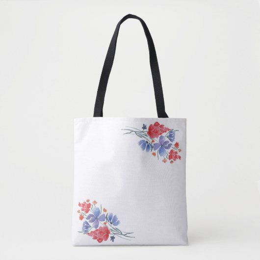 Waterverf, bloemen. tote bag (Voorkant)