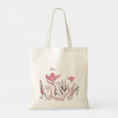 Waterverf bloemen tote bag (Achterkant)
