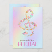 waterverf bloemen, troebel kaart (Voorkant / Achterkant)