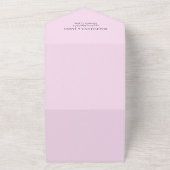 Waterverf Bloemen Tropisch Boeket Roze & Sinaasapp All In One Uitnodiging (Buitenkant)