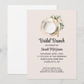 Waterverf Bloemen Trouwdouche Vrijgezellenfeest Kaart (Voorkant / Achterkant)