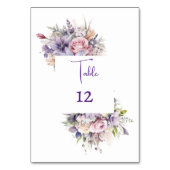 Waterverf bloemen. Trouwen. Kaart (Achterkant)