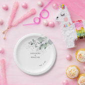 Waterverf Bloemen Trouwpapier Bord (Feest)