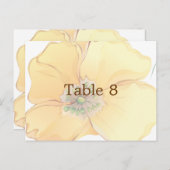 Waterverf Bloemen Trouwplaats Kaart Maat: (Voorkant / Achterkant)