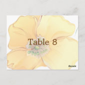 Waterverf Bloemen Trouwplaats Kaart Maat: (Achterkant)